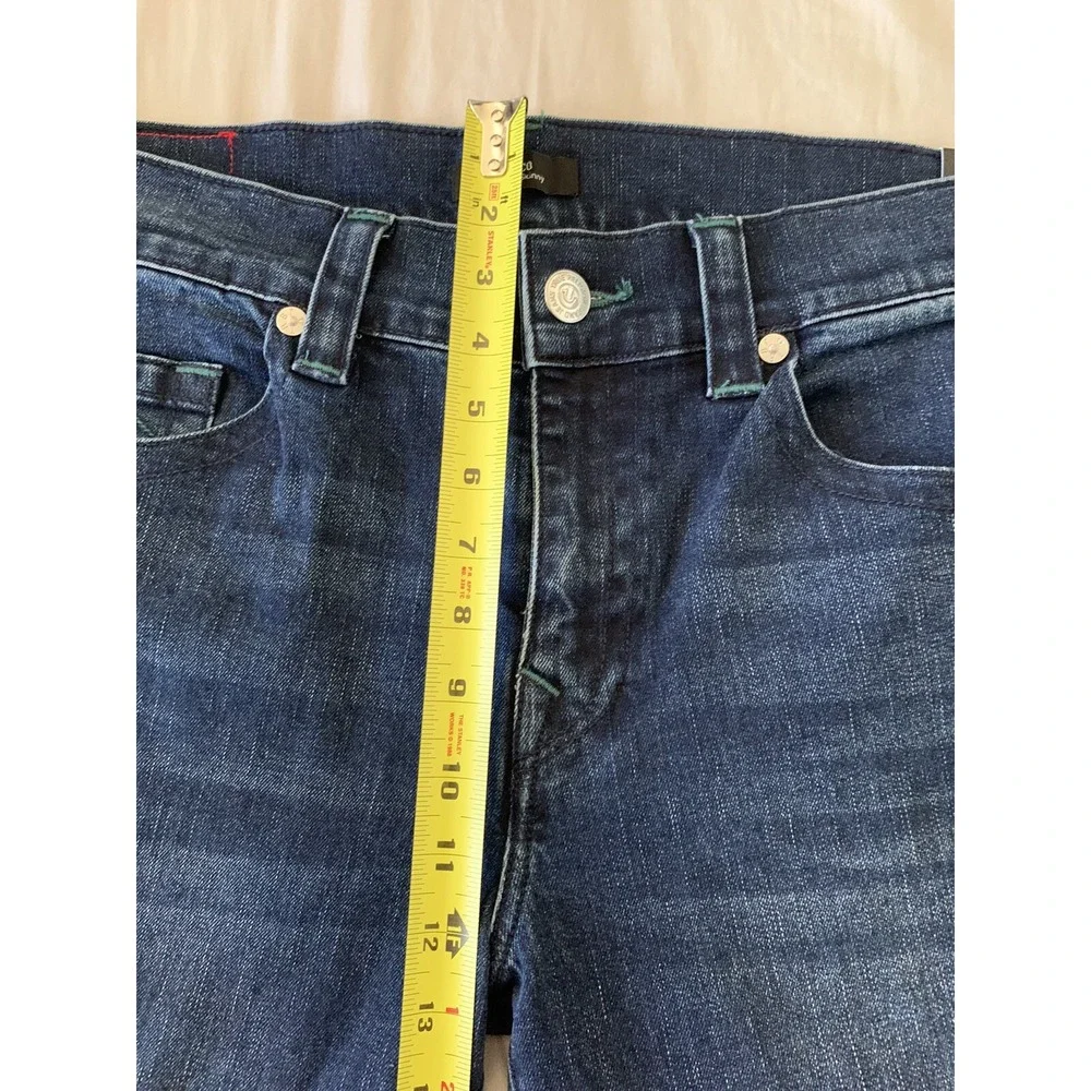 NWT TRUE RELIGION ROCCO RELAXED SKINNY NO FLAP Blue JEANS 34 X 32